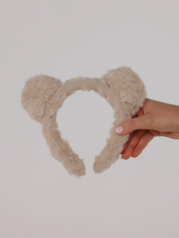 TEDDY HEADBAND - LATTE